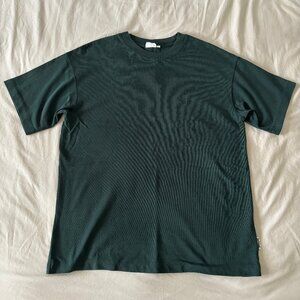 Yes Friends Heavyweight Oversized T-Shirt in Pine Green